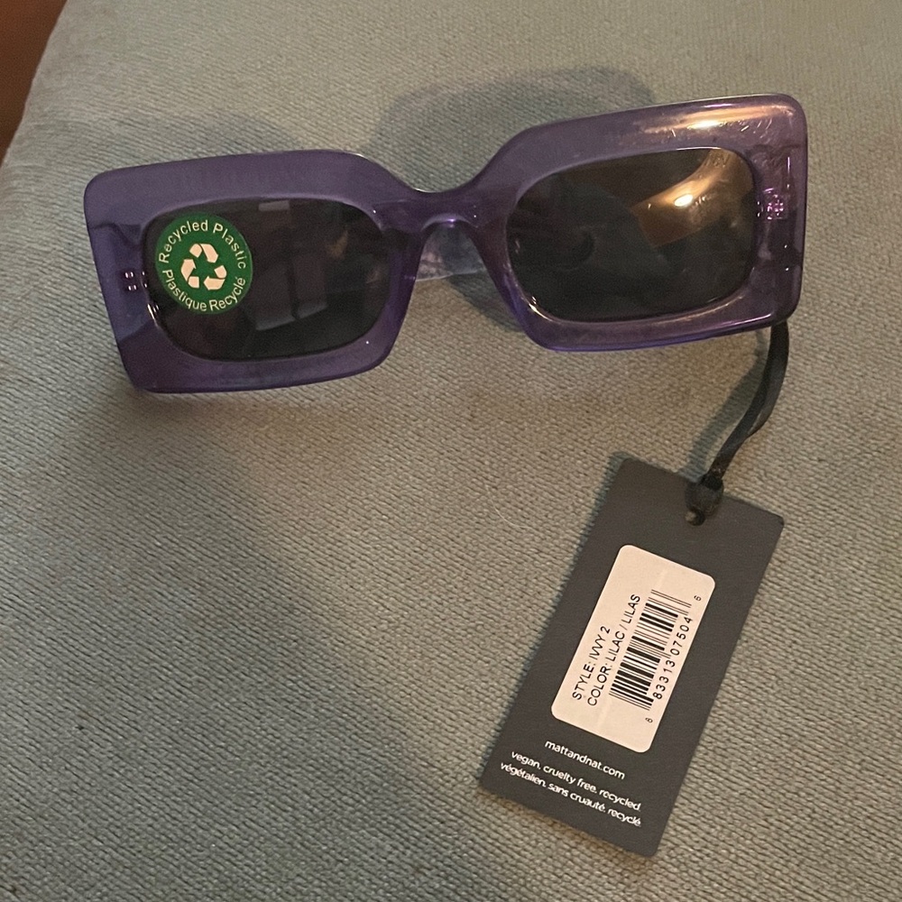Free people Purple Rectangular Sunglasses